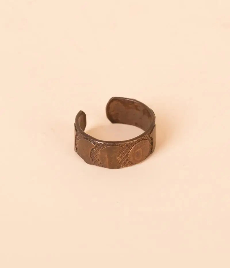 Moon Phases Copper Ring