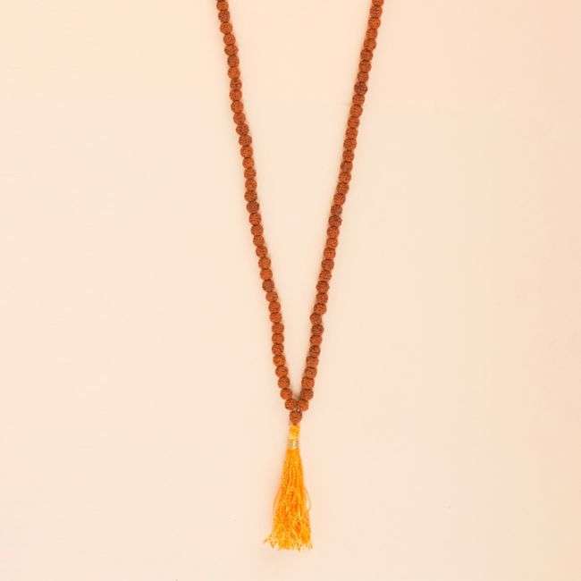 Panchamukhi Rudraksha Mala - Bead size 5 mm