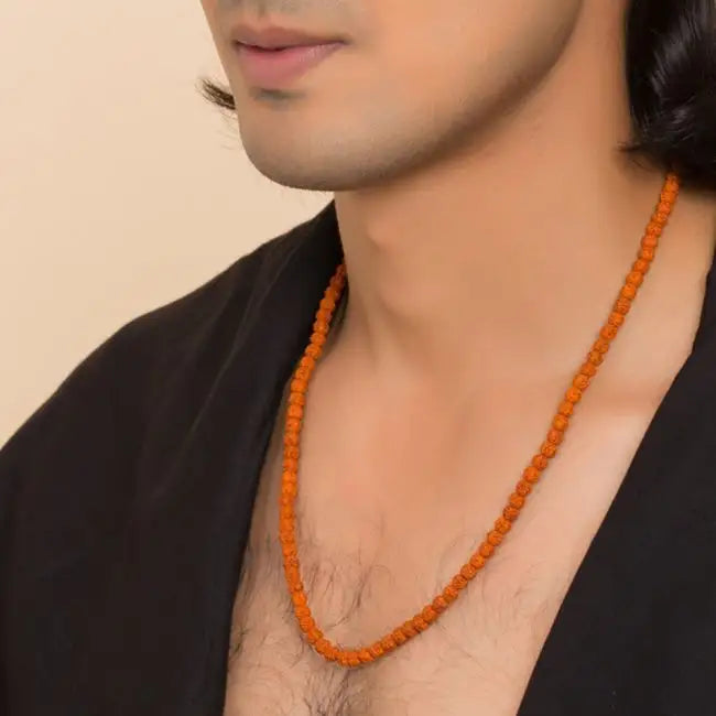 Panchamukhi Rudraksha Mala - Bead size 5 mm