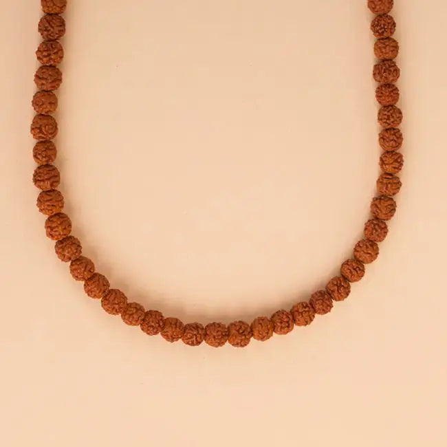 Panchamukhi Rudraksha Mala (6.5 mm Bead)