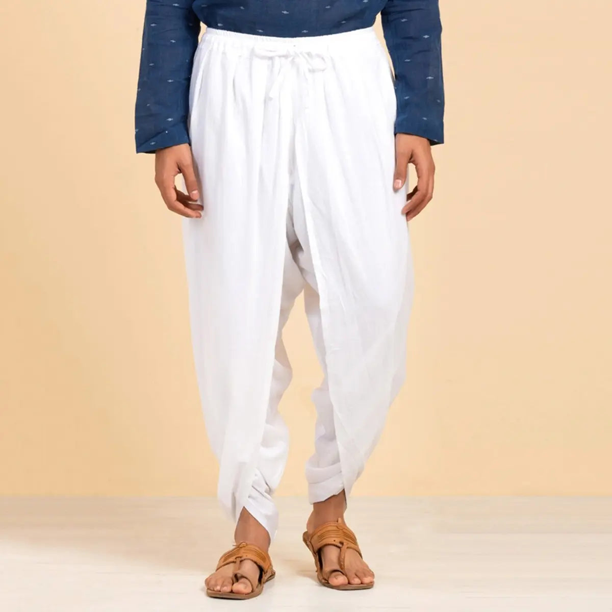 Cotton Dhoti Pant (Unisex)- White