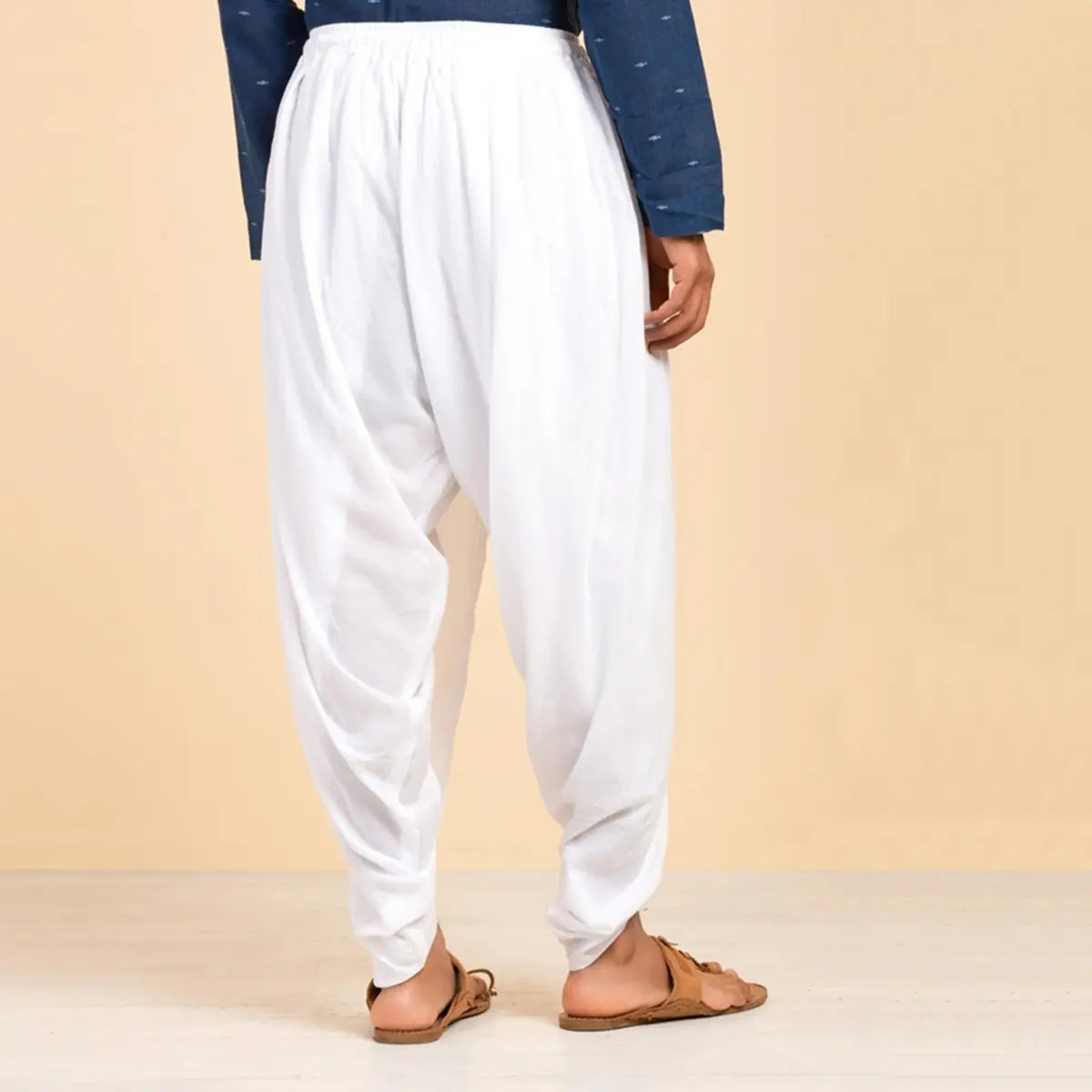 Cotton Dhoti Pant (Unisex)- White