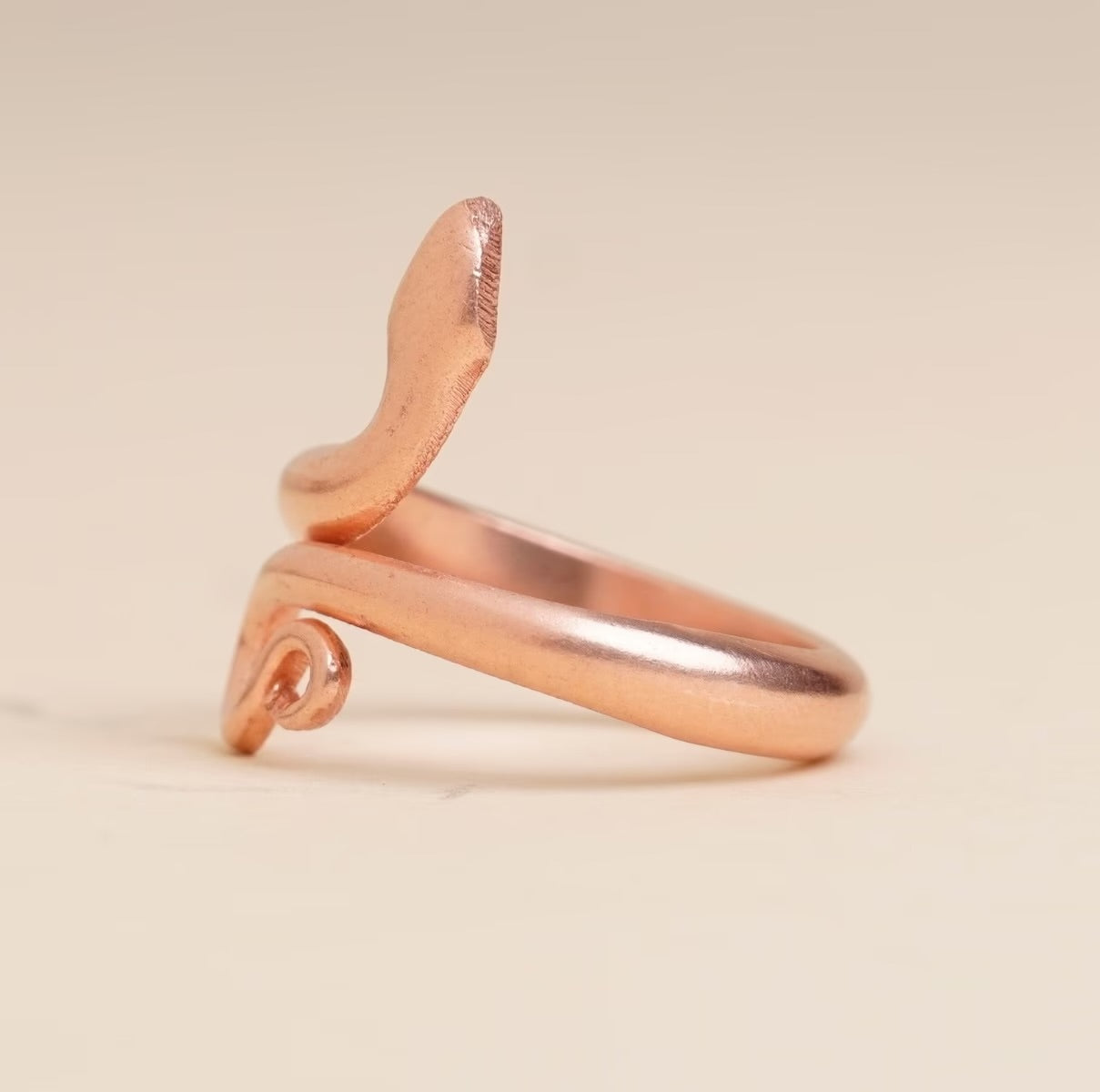 Copper Snake Ring