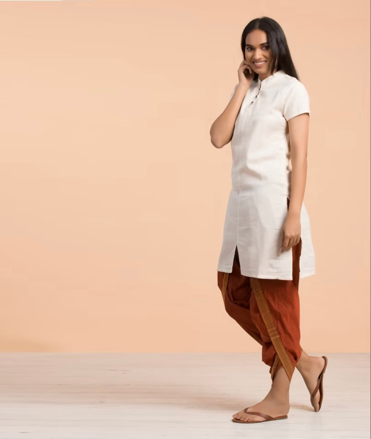 Organic Ladies Aum Kurtha Undyed - Off White