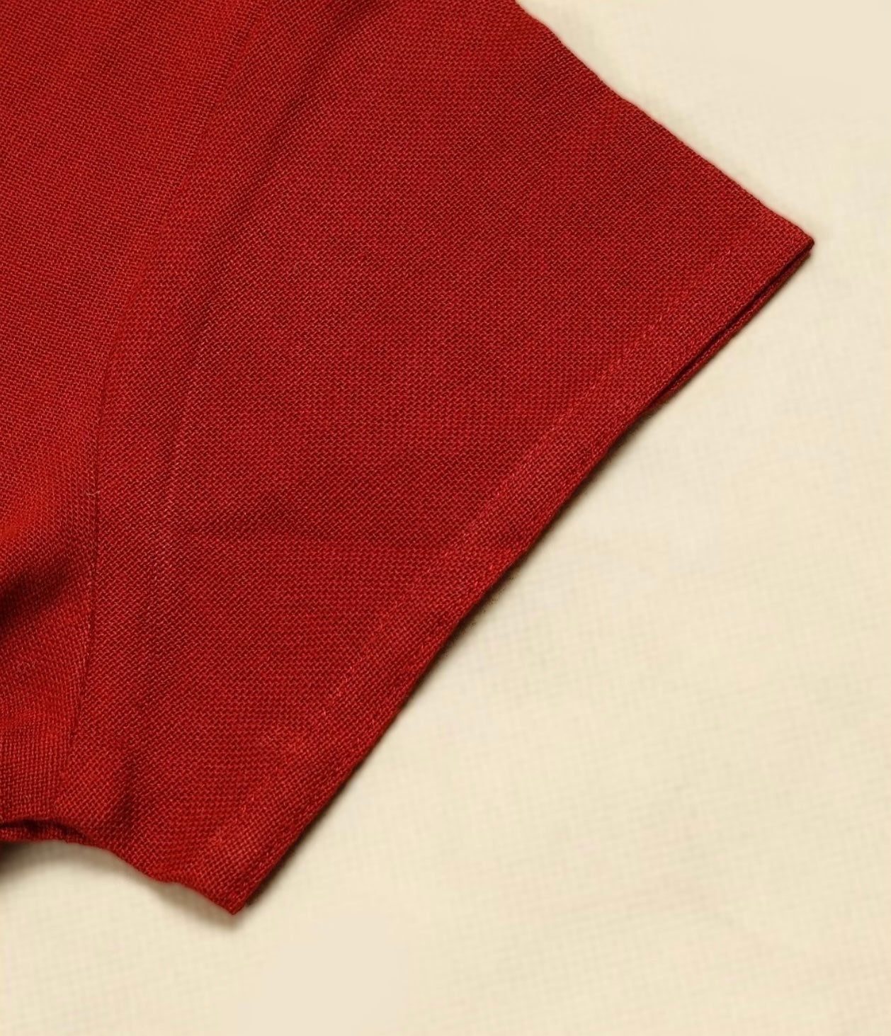 Women's 100% Organic Cotton Kurta with Embroidered "Aum" - Maroon