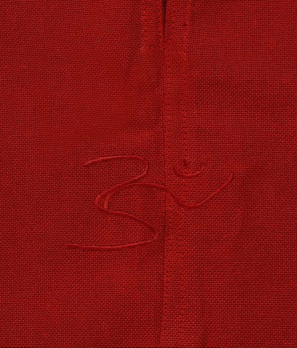 Women's 100% Organic Cotton Kurta with Embroidered "Aum" - Maroon