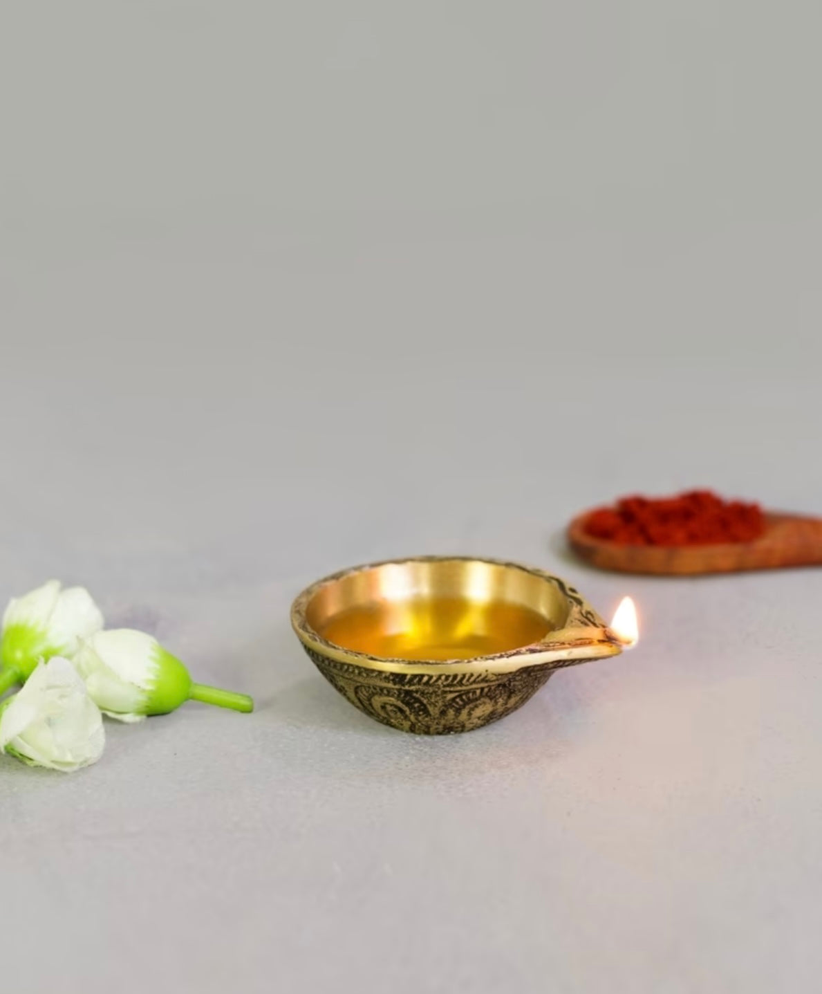Handcrafted Antique Brass Diya