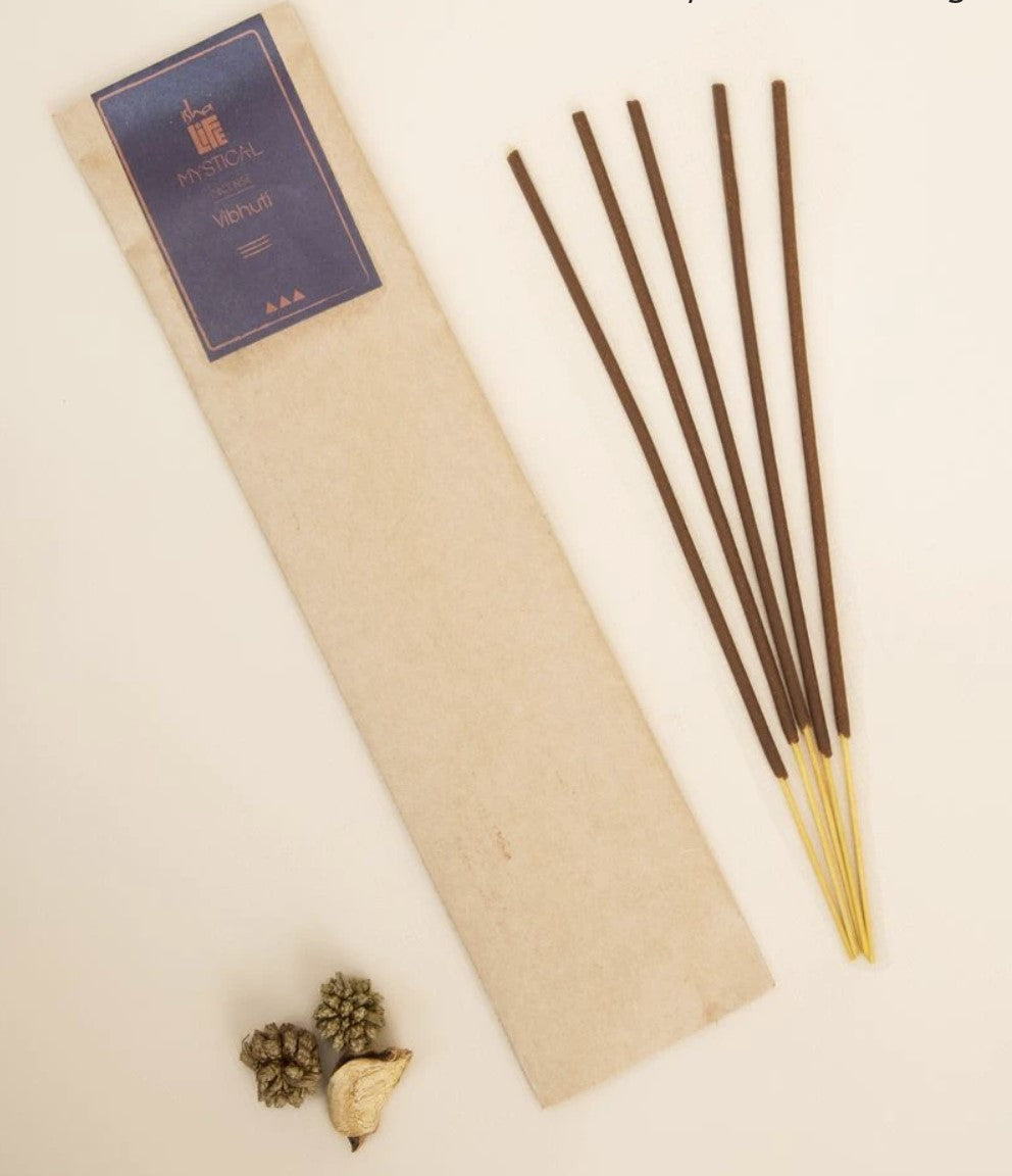 Handmade Natural Vibhuti Incense, 10 Sticks