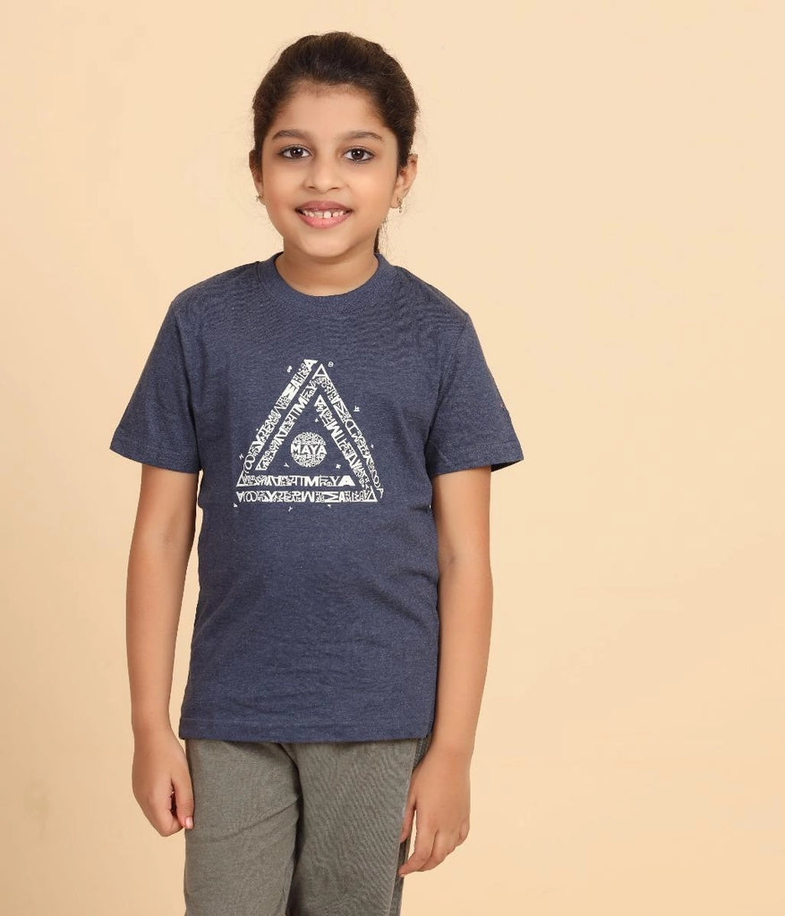 Melange Unisex T shirt Maya Indigo