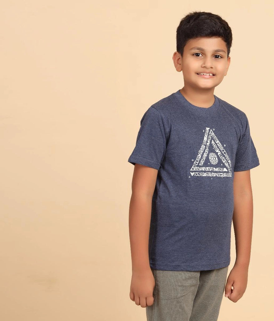 Melange Unisex T shirt Maya Indigo