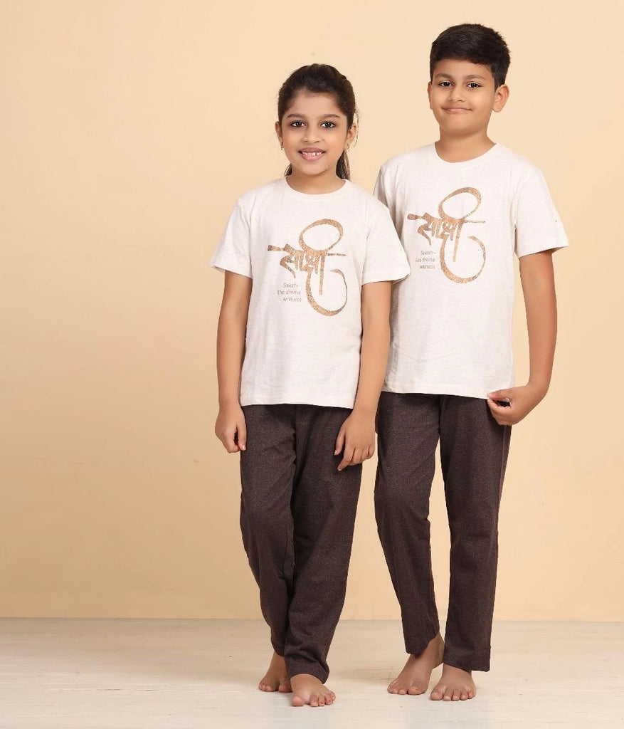 Melange T-shirt Sakshi Ecru