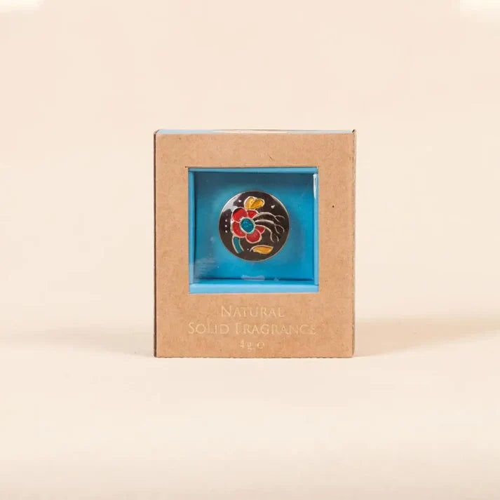 Beeswax Natural Oil Solid Perfume - Relax (4gm). Alcohol-free mild body fragrance
