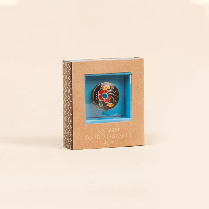 Beeswax Natural Oil Solid Perfume - Relax (4gm). Alcohol-free mild body fragrance