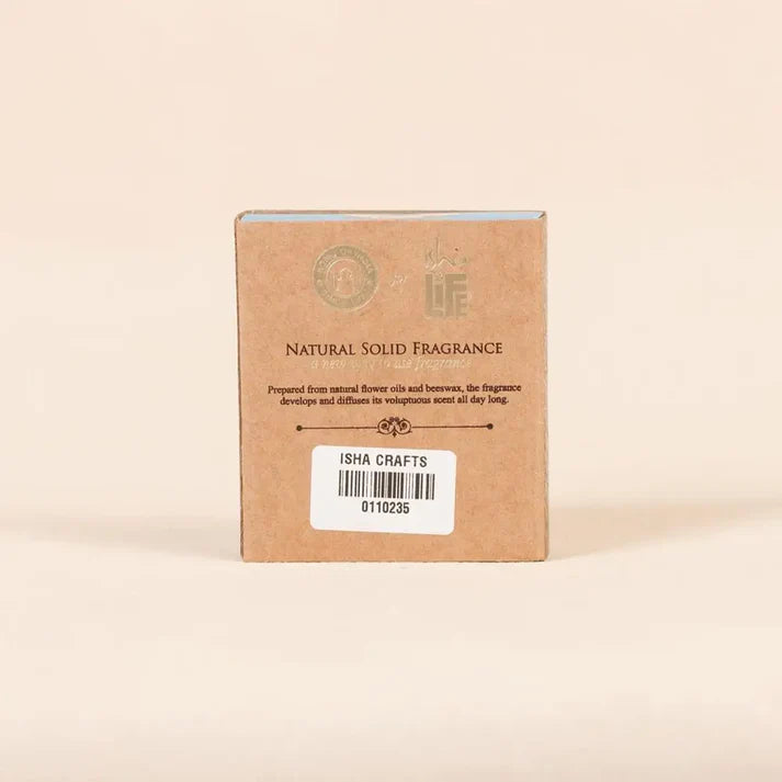 Beeswax Natural Oil Solid Perfume - Relax (4gm). Alcohol-free mild body fragrance