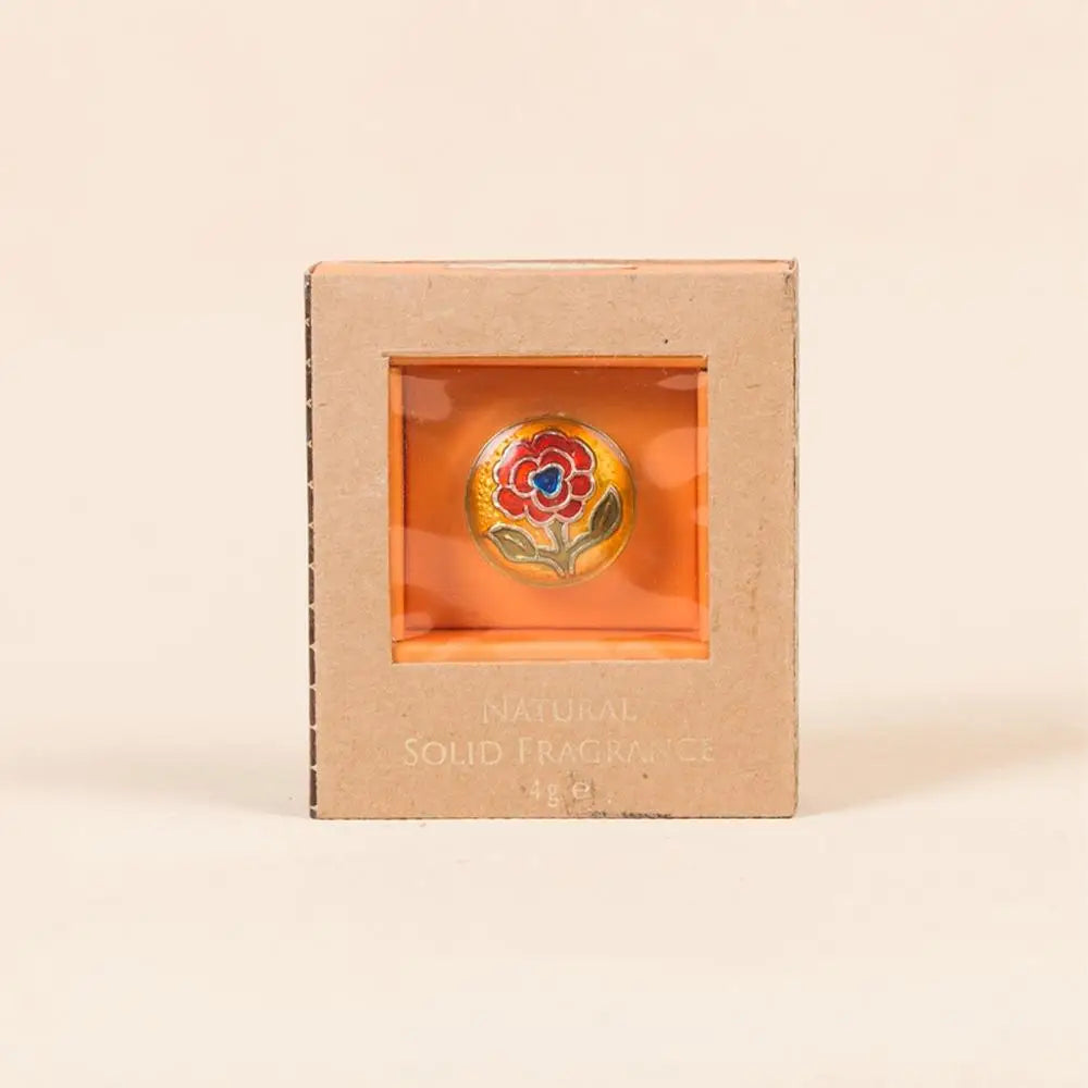 Beeswax Natural Oil Solid Perfume - Sandalwood & Vetiver (4gm). Alcohol-free mild body fragrance