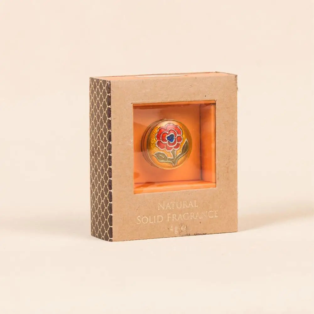 Beeswax Natural Oil Solid Perfume - Sandalwood & Vetiver (4gm). Alcohol-free mild body fragrance