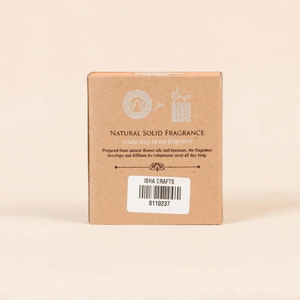 Beeswax Natural Oil Solid Perfume - Sandalwood & Vetiver (4gm). Alcohol-free mild body fragrance