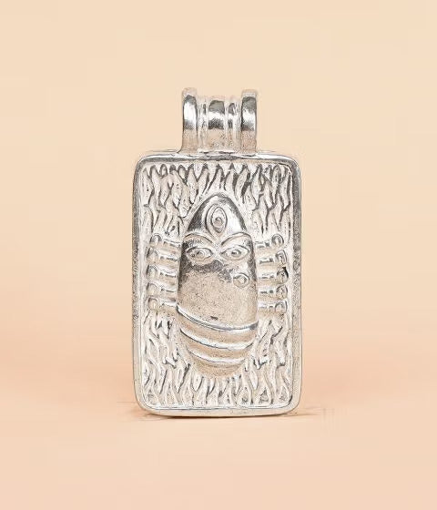 Linga Bhairavi Silver Pendant - Large