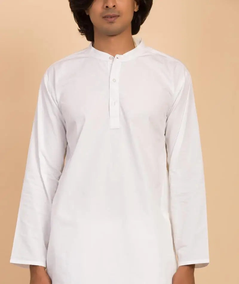 Mens Organic Cotton Sadhana Kurta - White