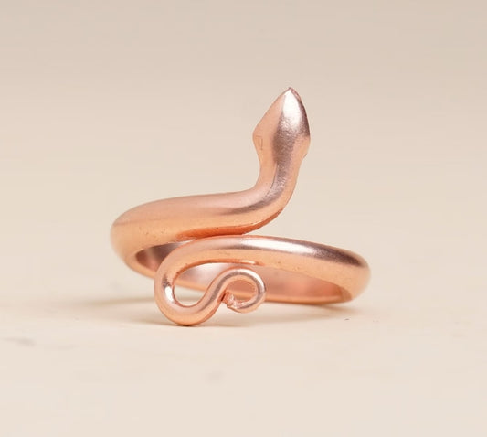 Copper Snake Ring