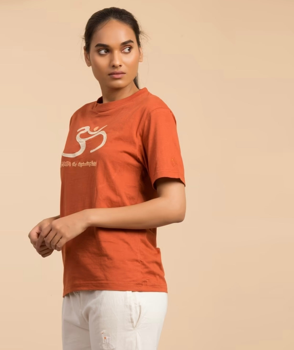 Unisex Organic Cotton Aum T-shirt - Earth