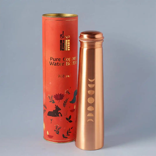 Mystic Moon Copper Bottle. For storing and drinking water. A festive gift for home and office.