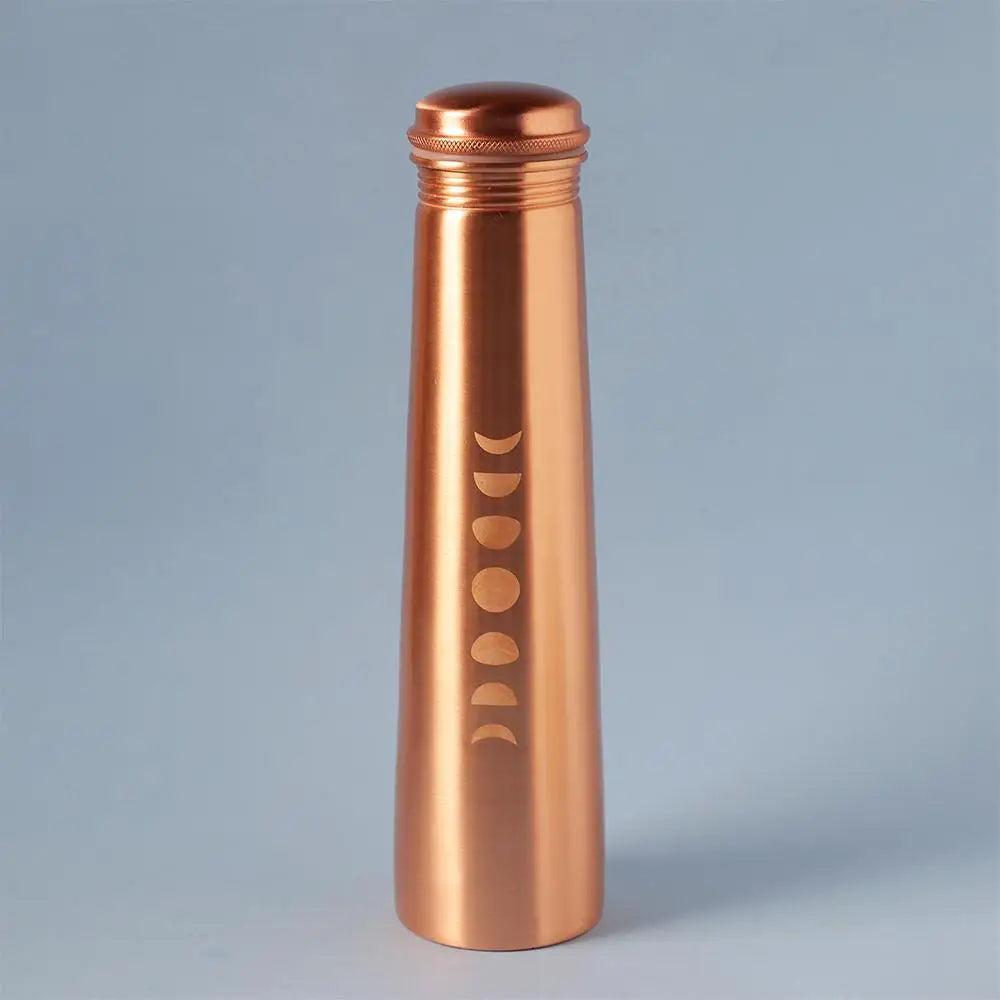 Mystic Moon Copper Bottle. For storing and drinking water. A festive gift for home and office.