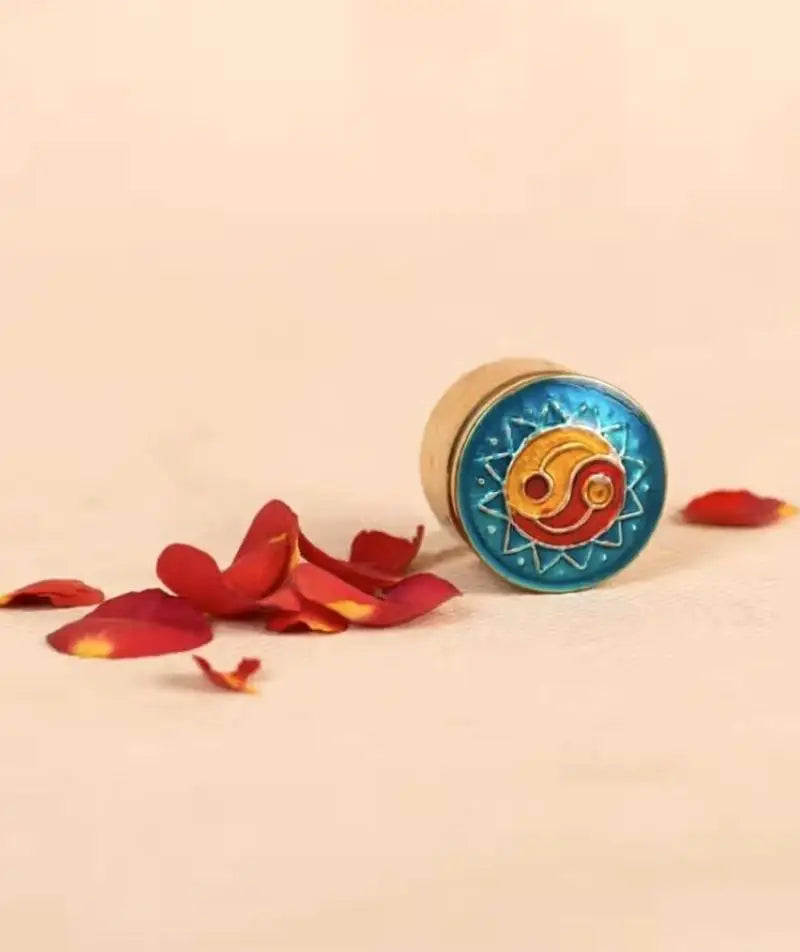 Beeswax Natural Oil Solid Perfume - Wild Rose (4gm). Alcohol-free strong body fragrance