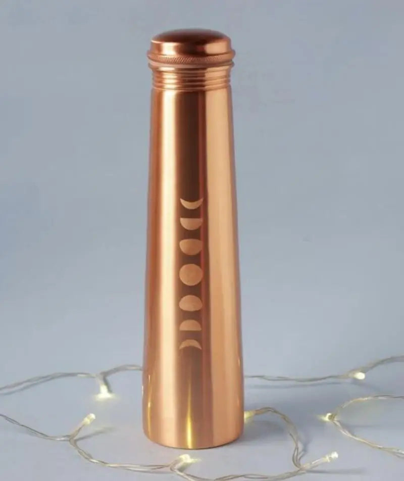 Mystic Moon Copper Bottle. For storing and drinking water. A festive gift for home and office.